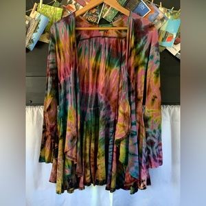 Kathmandu Open Cardigan Tie Dye Small